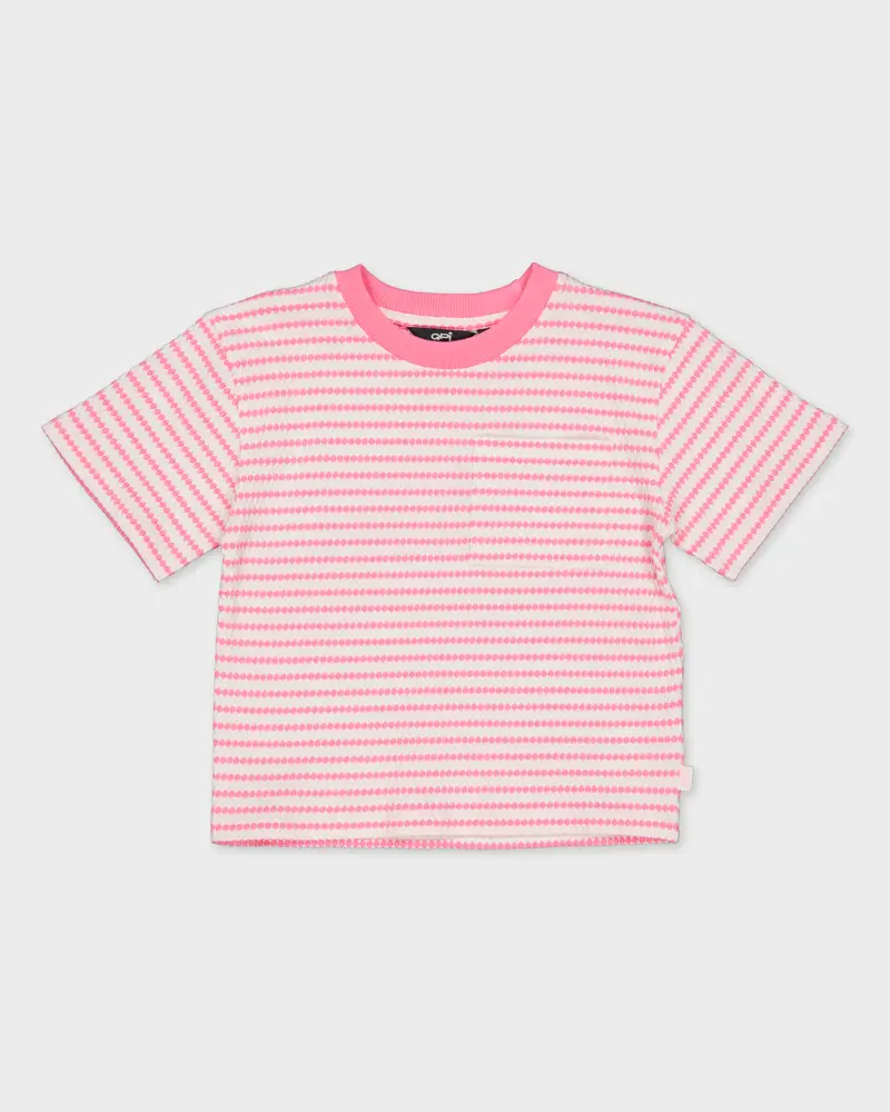 Shirt roze gestreept | Cherry Red
