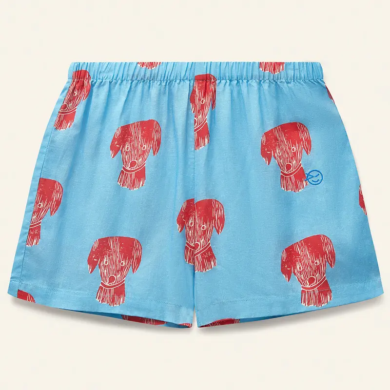 Short Linen Mix Sky Blue