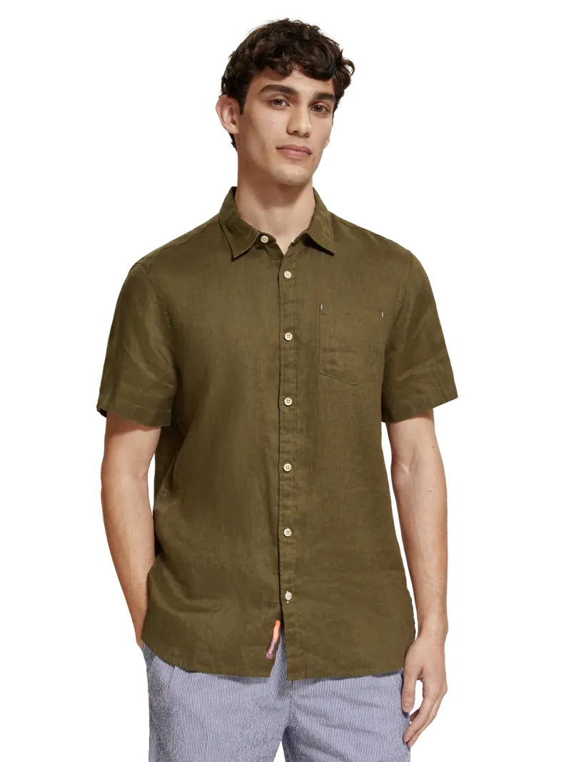 Short Sleeve Linen Shirt