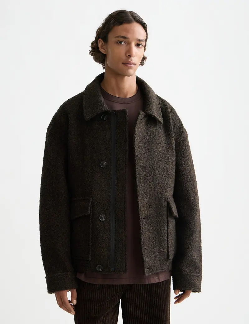 Short wool coat