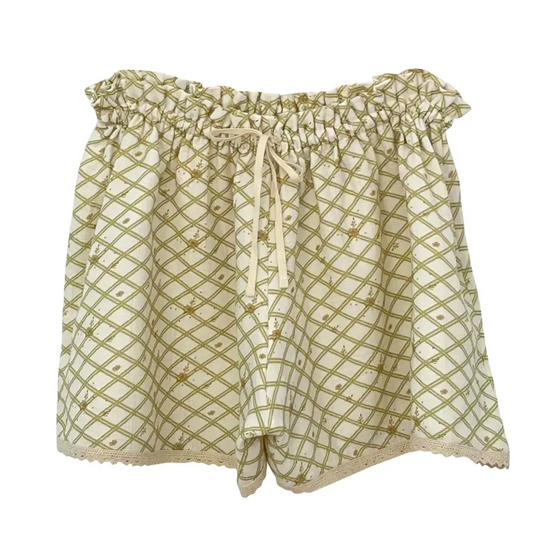 Shorts Ramona Woman Flower Check