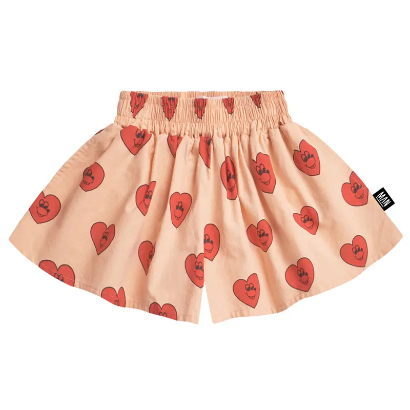 Shorts Wide Leg Dog Heart