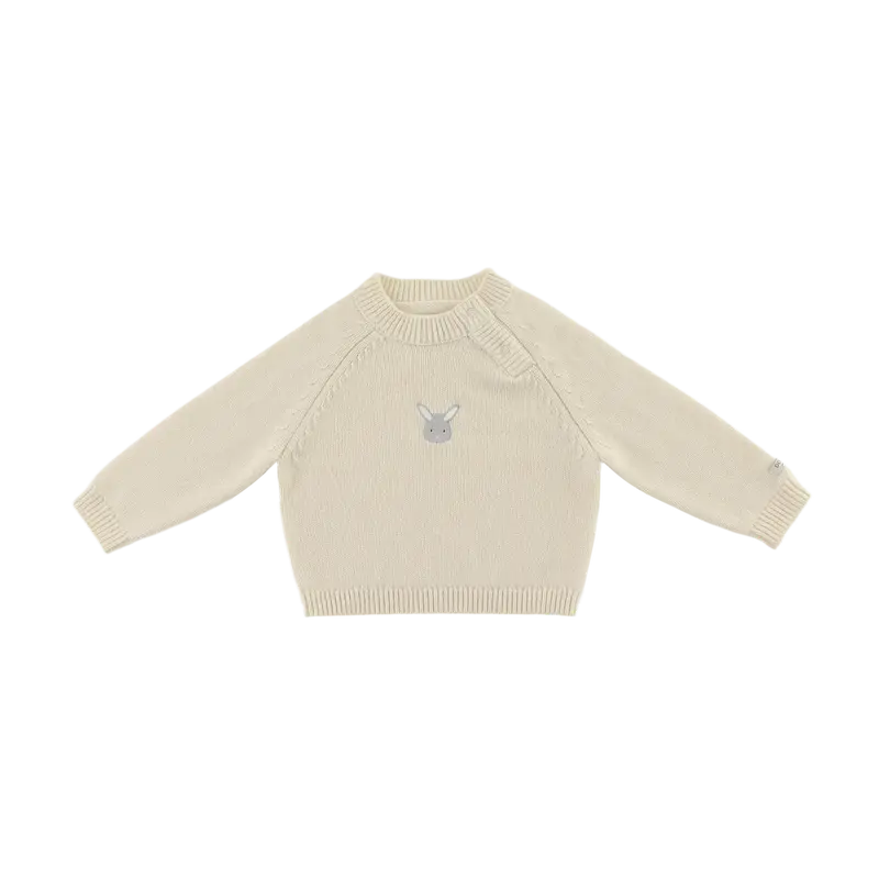 Sibbe Merino Wool Sweater | Bunny | Off White
