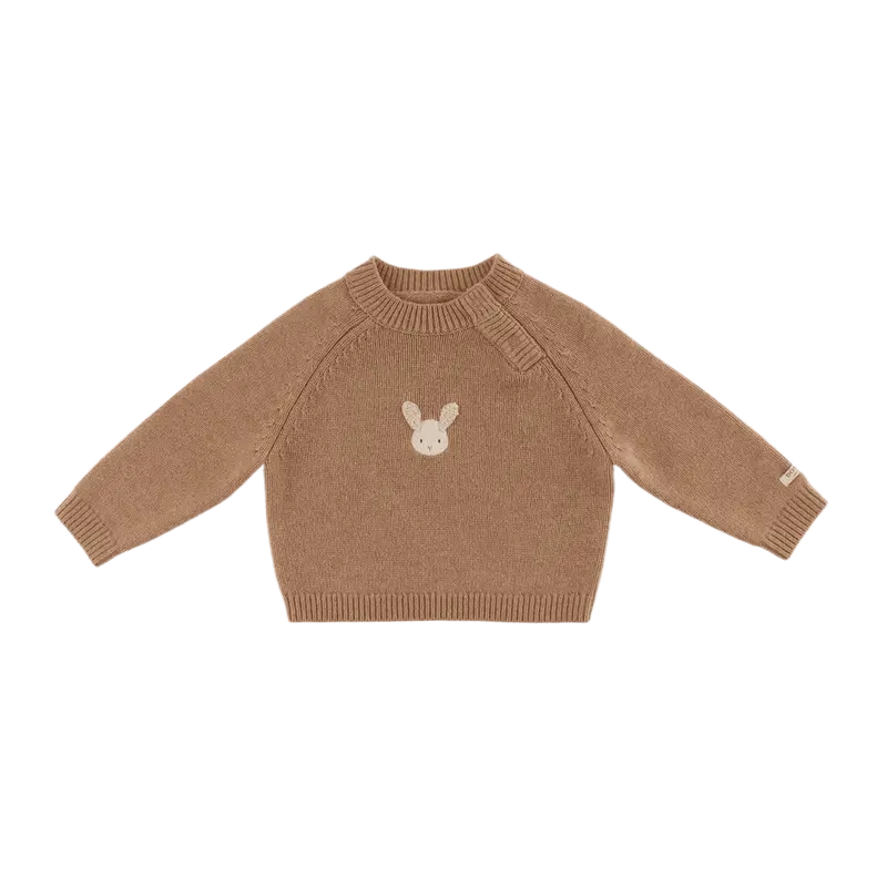 Sibbe Merino Wool Sweater | Fluffy Bunny | Hazelnut