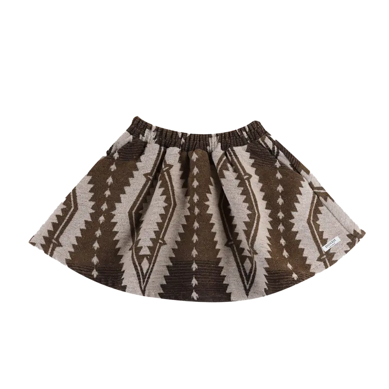 Siessie Skirt | Dusty Brown Melange