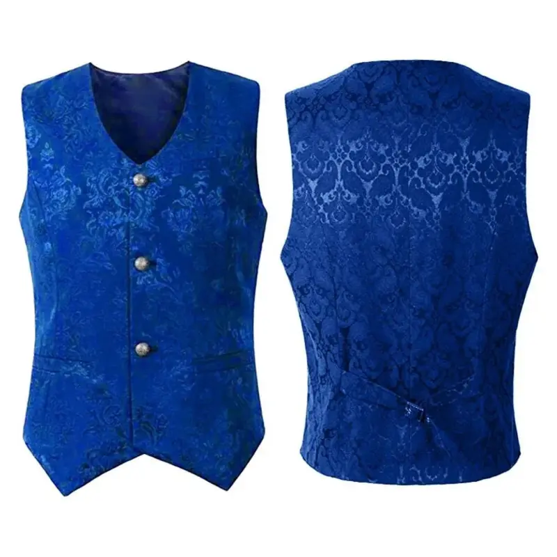 Sigbert | Herren Trachtenweste Jacquard Festweste