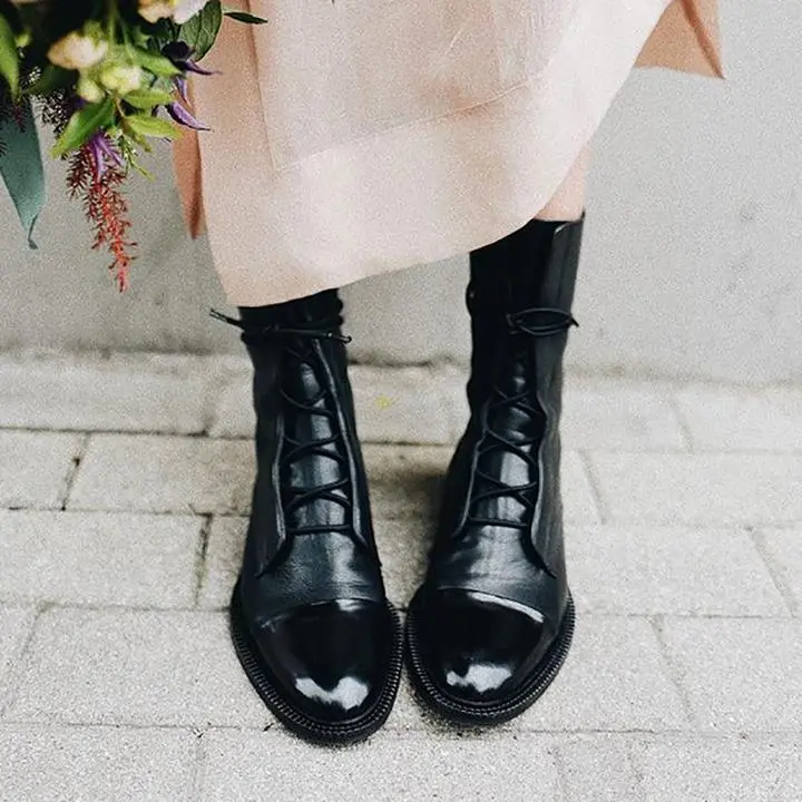 Silke | Damen Lässig Orthopädische Lederstiefel