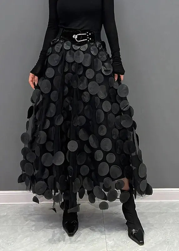 Silviya | Damen Eleganter Stilvoll Rock | Lang