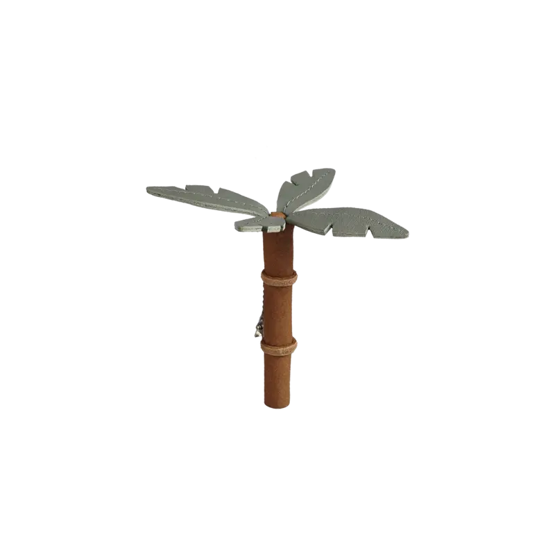 Sina Clip | Palm Tree | Green Bay Leather