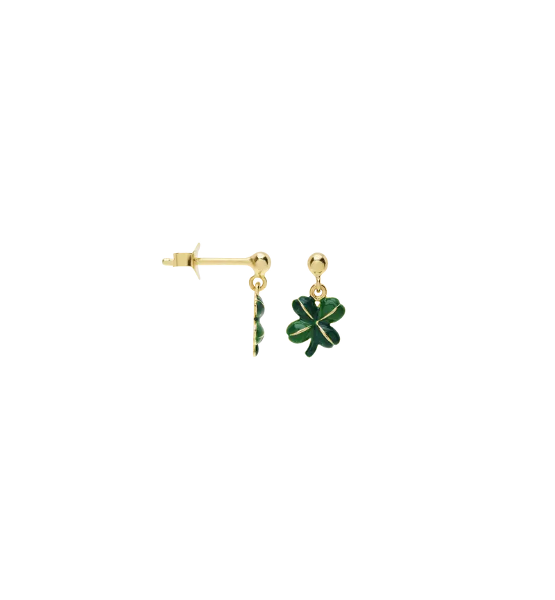 Single Lucky Puff Stud | Emerald Green