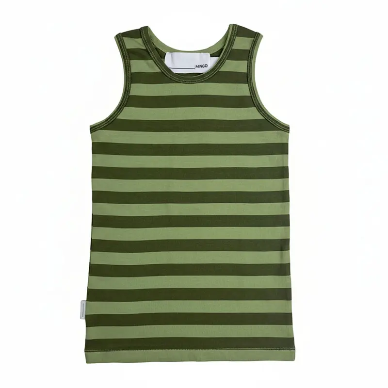 Singlet Olive Stripe