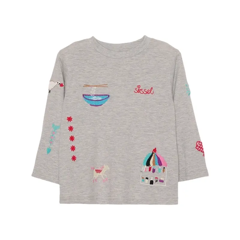 Sissel Mini Billie Top Grey Melange