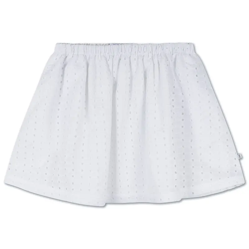 Skirt Mini Graphic Embroidery Anglaise