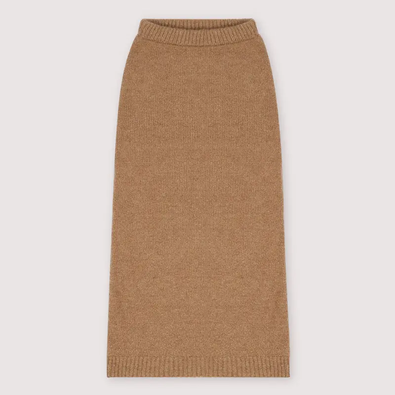 Skirt Ottowa Suede Camel Woman