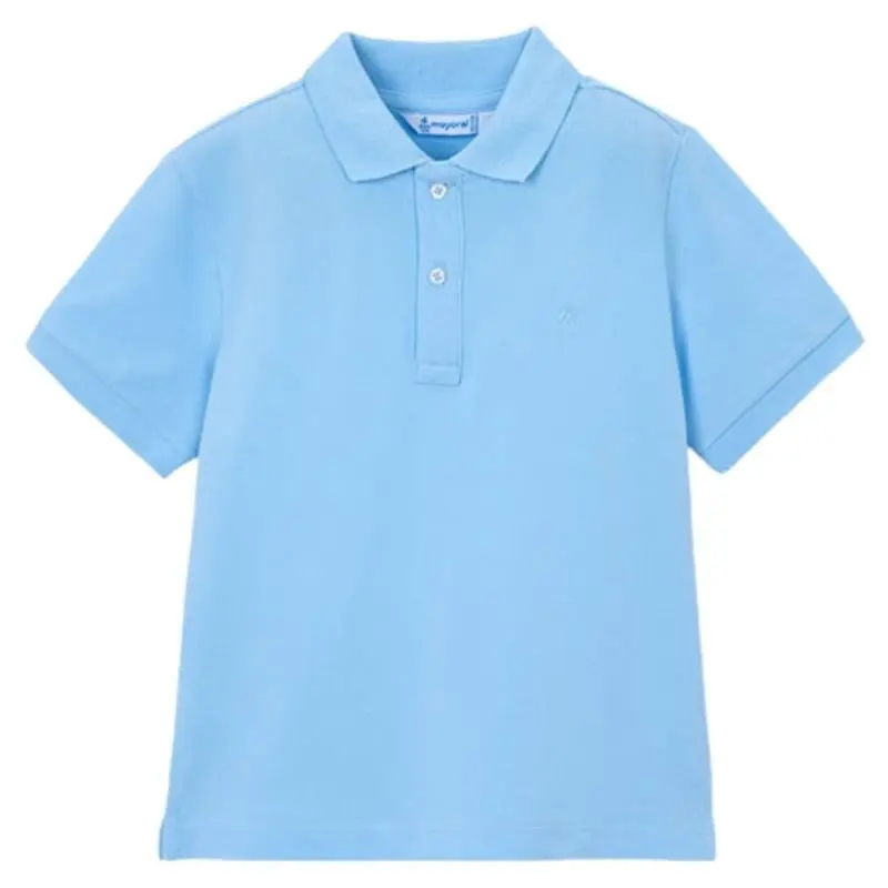 Sky Blue basic korte mouw polo 150