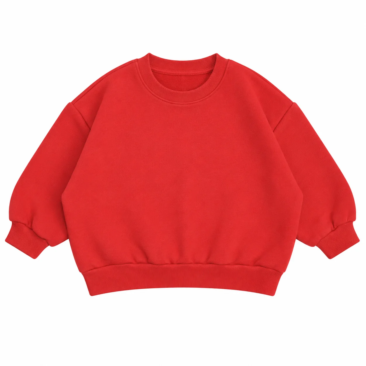 Slit Baby Sweatshirt Red