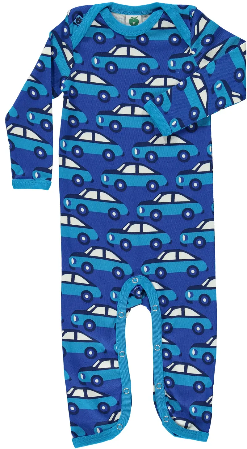 Smafolk - Jumpsuit Blue Car - Blauw Auto's