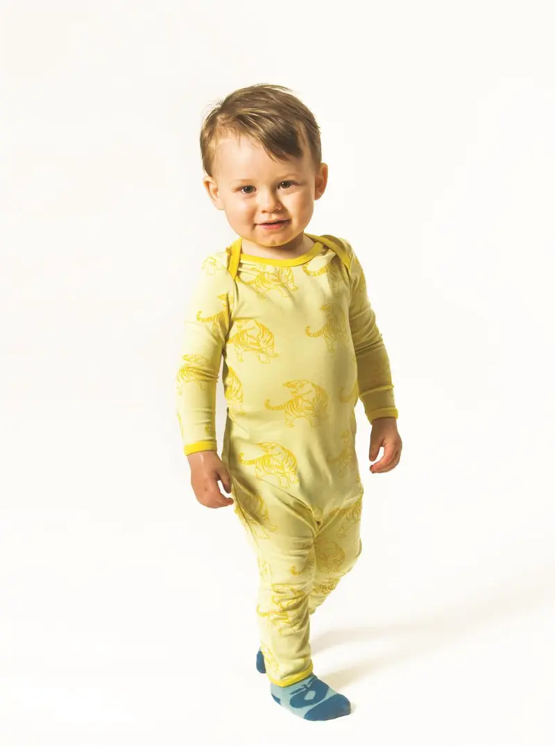 Smafolk - Jumpsuit Geel Tijger Yellow Tiger