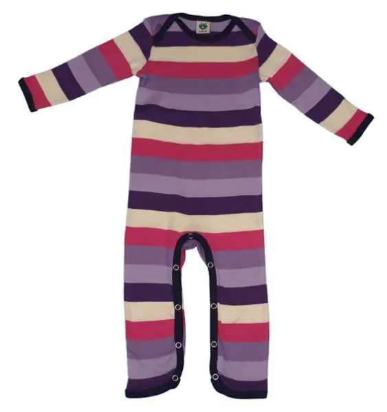 Smafolk - Jumpsuit gestreept roze / paars tinten