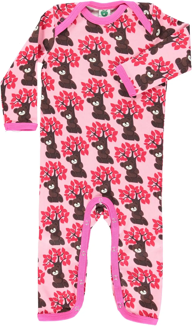 Smafolk Jumpsuit Pink Tree & Bear