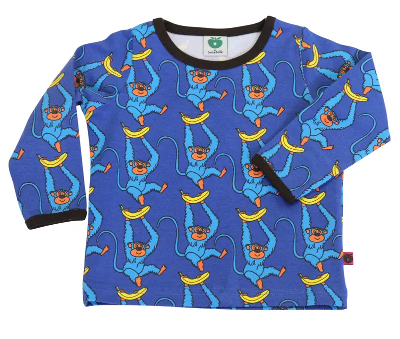 Smafolk Longsleeve BABY Blue Monkeys