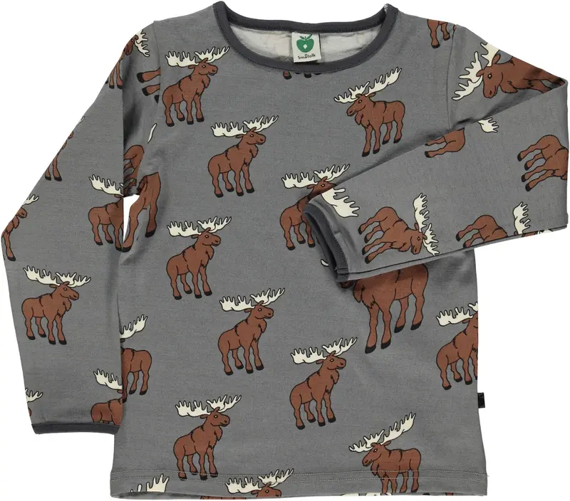 Smafolk Longsleeve Grijs Eland - Moose Grey Brown