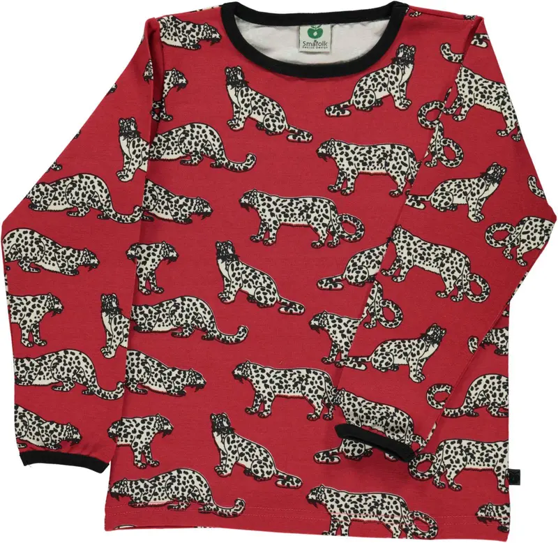 Smafolk Longsleeve Leopard Red - Luipaard Rood