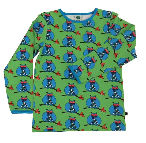 Smafolk - Longsleeve Owls green