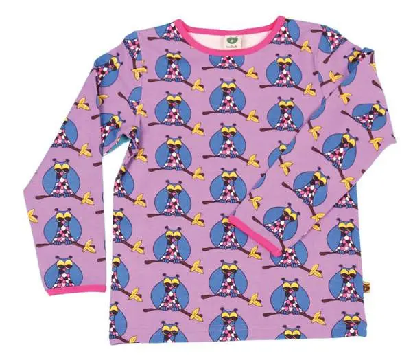 Smafolk - Longsleeve Owls Purple