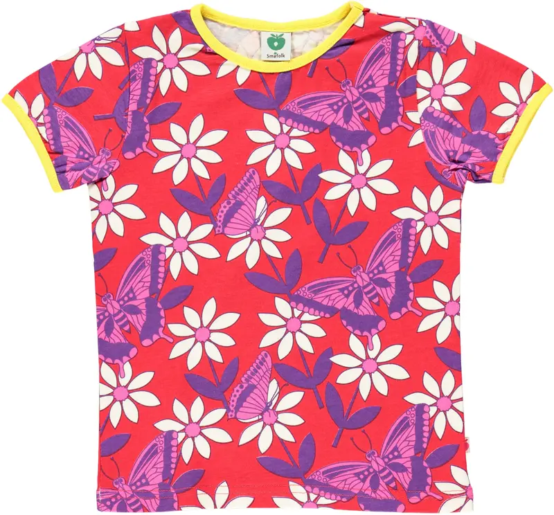 Smafolk - T-shirt Flowers Red