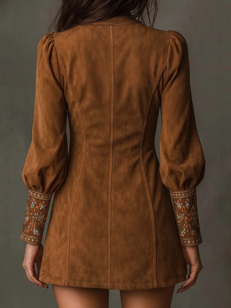Sofia™ – Kurzes Kleid mit Wildleder-Optik