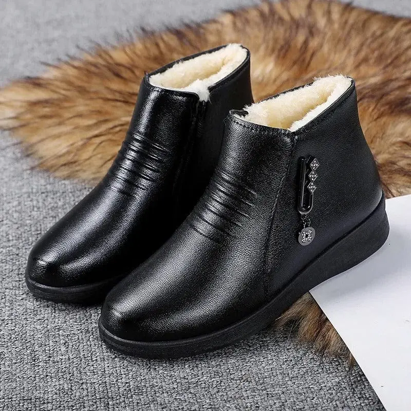Solveig | Damen Winterstiefel gefütterte Stiefeletten