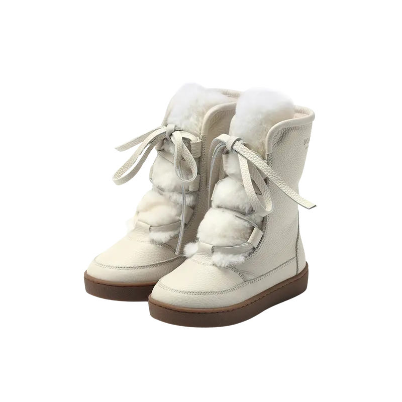 Sonny Boots | Off White Leather