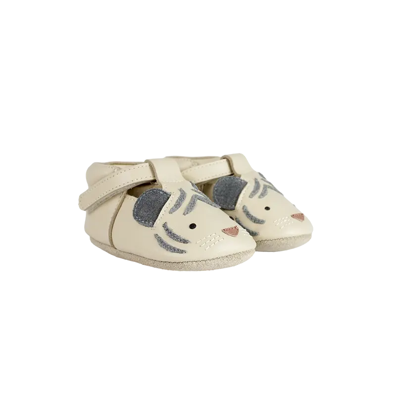 Spark Special Shoes | White Tiger | Cream Leather