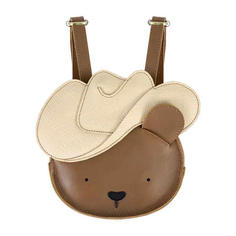 Stanzen Backpack | Cowboy Bear | Cognac Classic Leather