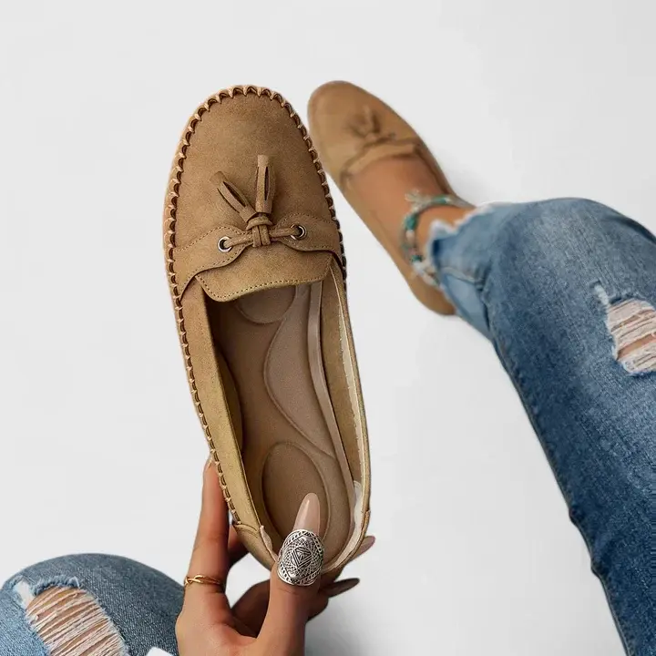Stella | Gummisohle Flache Sohle Ballerinas