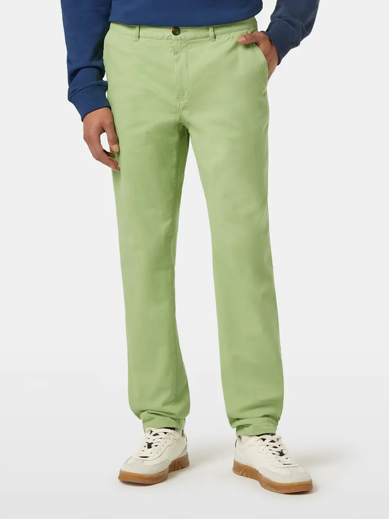 Stuart Washed Cotton-Blend Twill Chino
