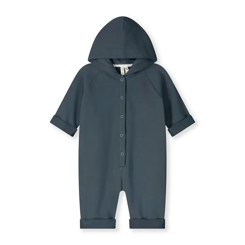 Suit Hooded Blue Grey