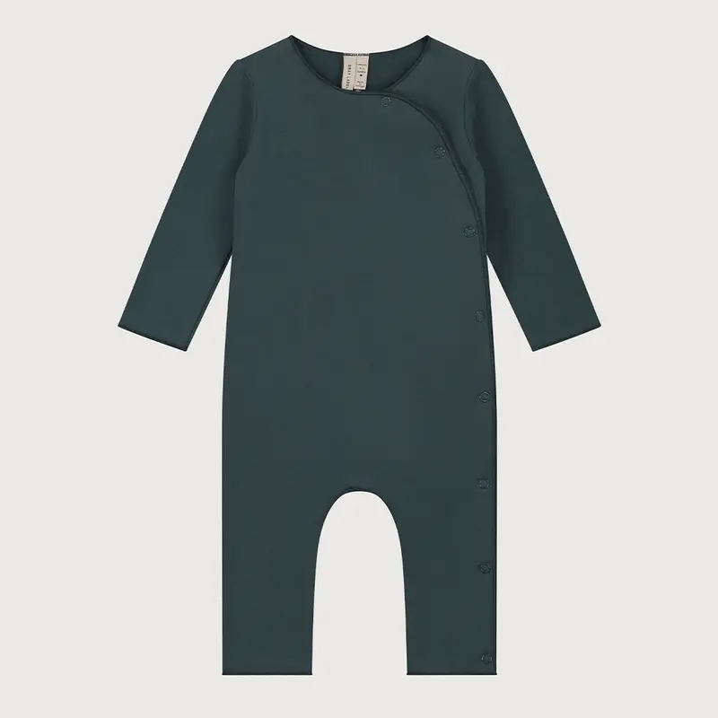 Suit with Snaps Blue Grey