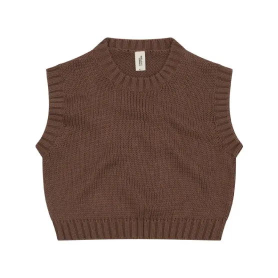 Summer & Storm Knitted Vest Brown