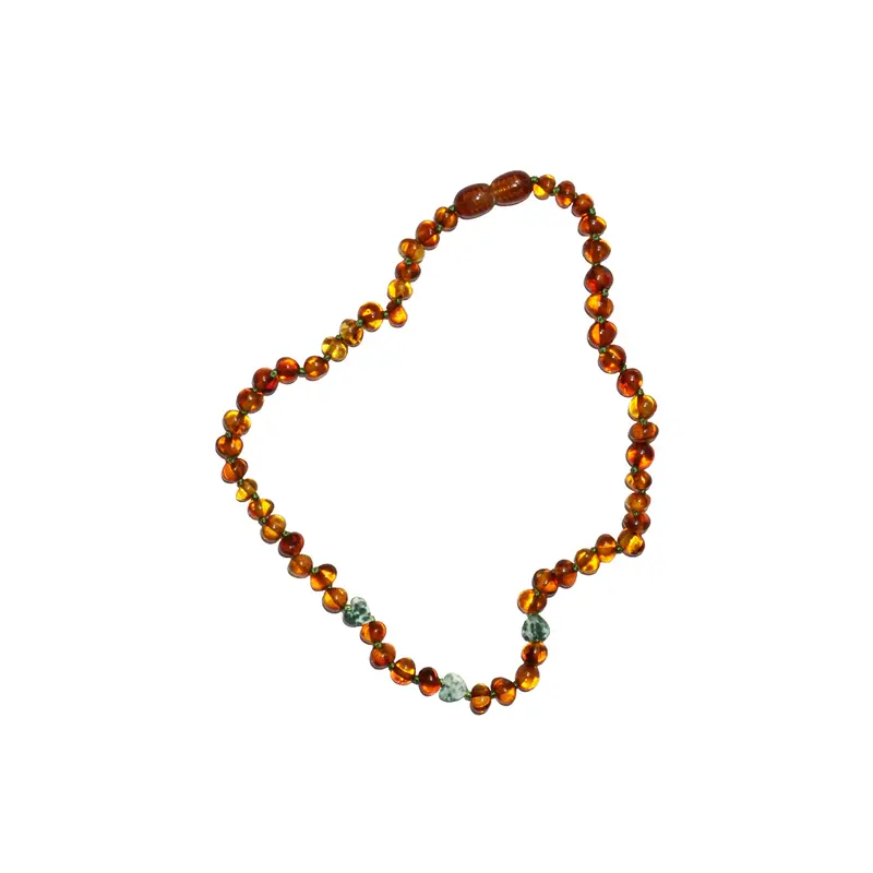 Summer & Storm Necklace Amber Hearts