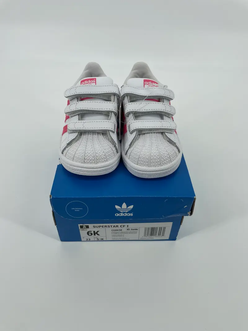 Superstar CF Schoenen Wit Roze Maat 22