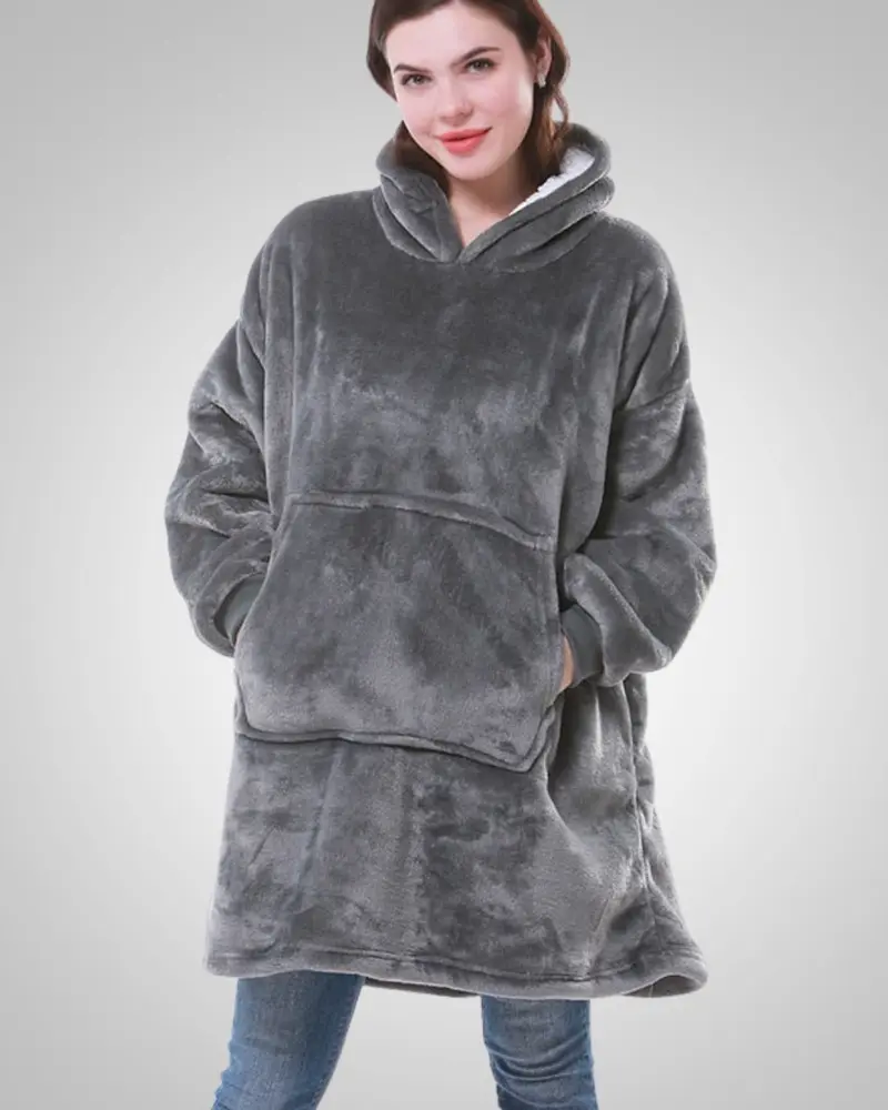 Susanne | Damen Kuschelige Oversized Kapuzendecke
