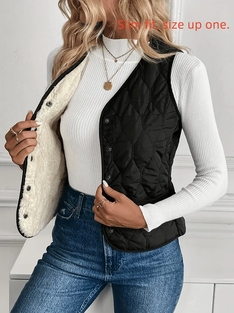 Svanhora | Damen Wattierte Steppweste Wendejacke