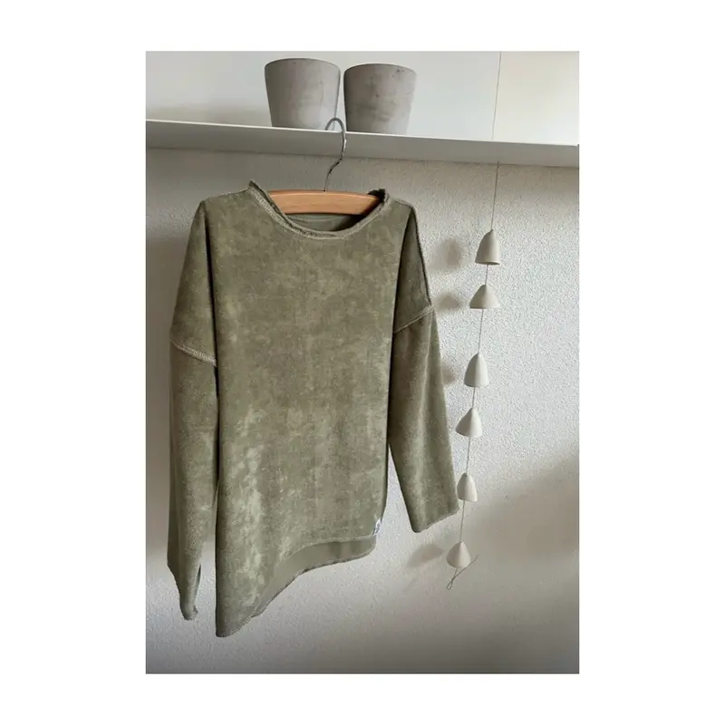 sweater badstof stretch