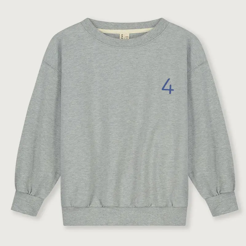 Sweater Birthday Grey Melange Blue Moon 4