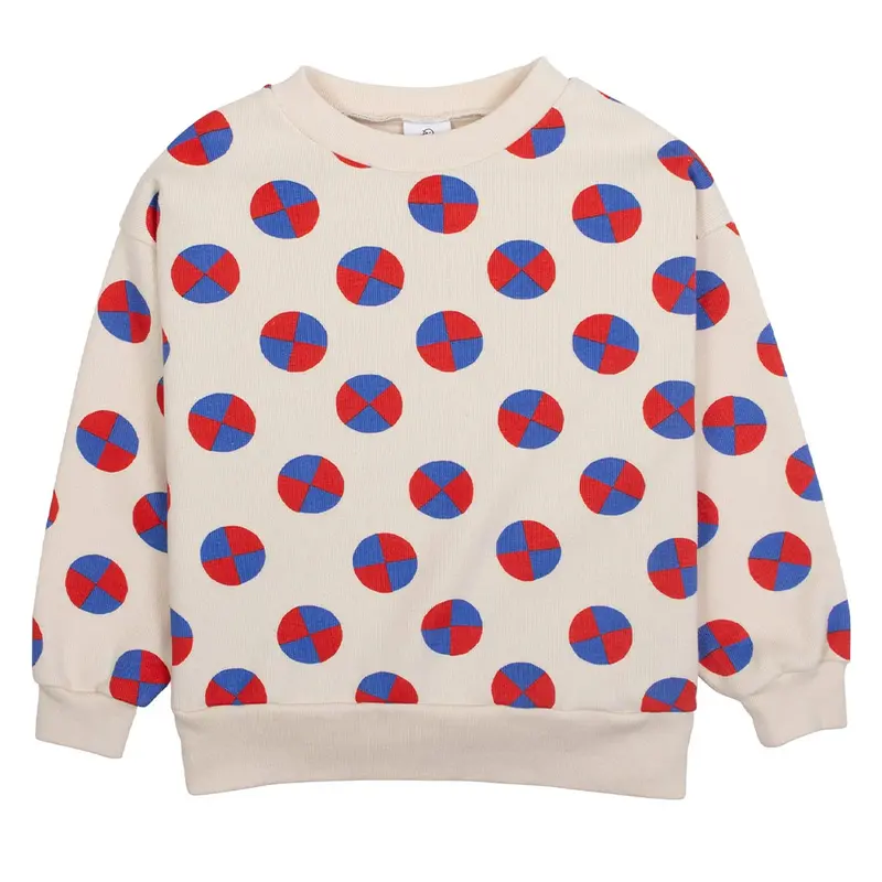 Sweater Blue Red Discs