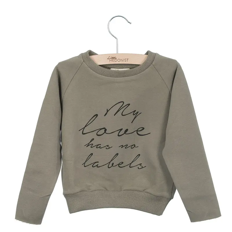 Sweater Caecilia Print Warm Grey / Taupe