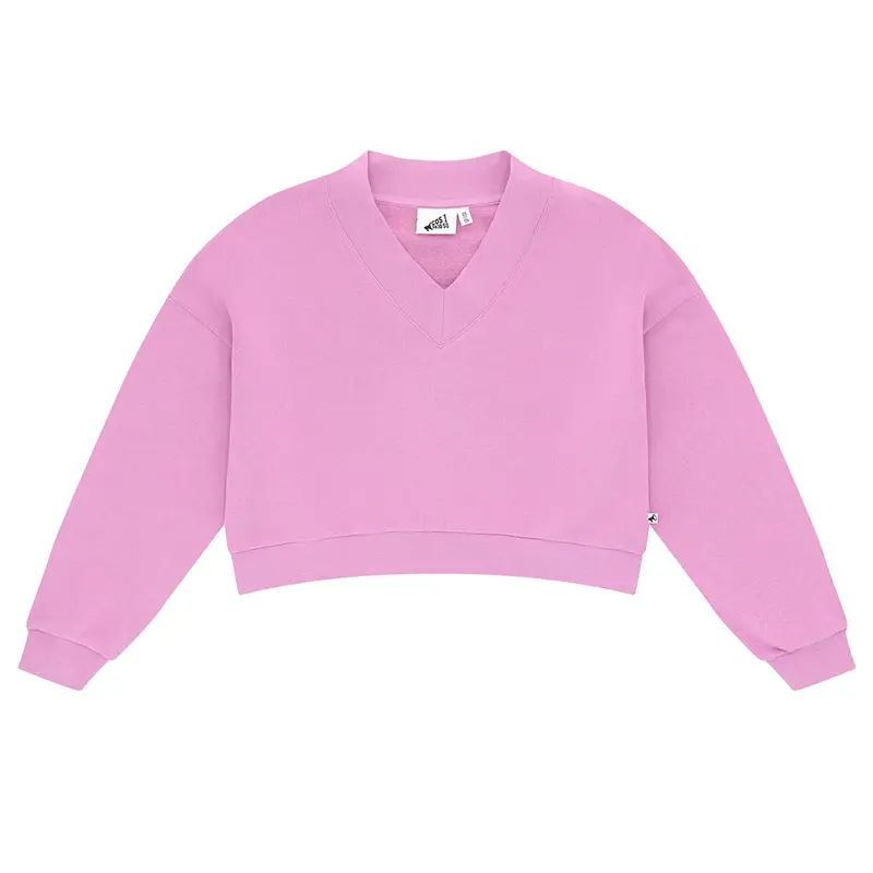 Sweater Cropped V-Neck Violet