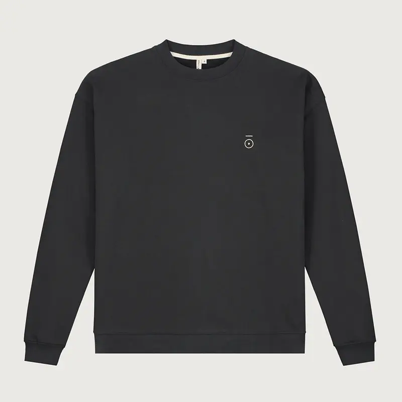 Sweater Dropped Shoulder Nearly Black Adult